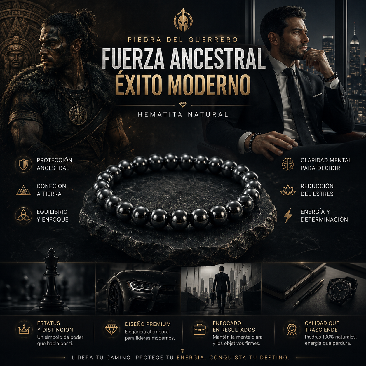Pulsera Hematita - Novanest™.